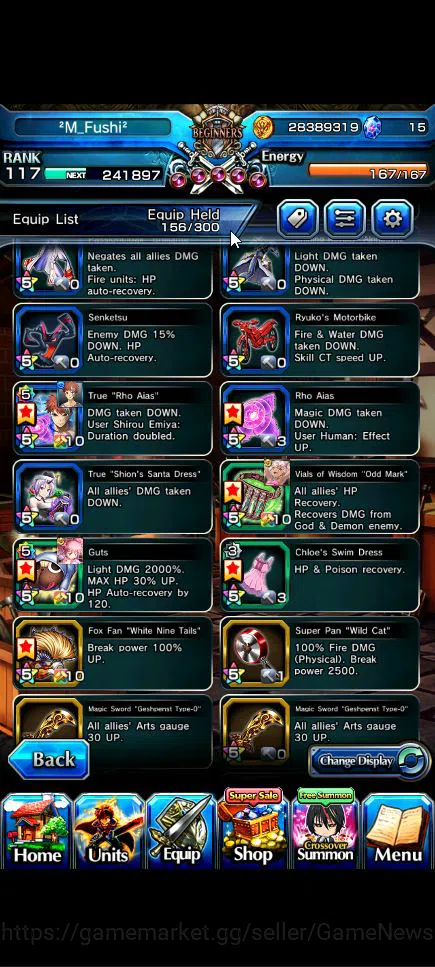 Grand Summoners Accounts Global|Rank 117|15 Ascend+6 TW|[Emiyu,S Chloe,Isli image 7