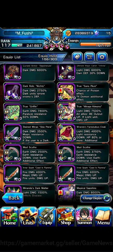 Grand Summoners Accounts Global|Rank 117|15 Ascend+6 TW|[Emiyu,S Chloe,Isli image 9