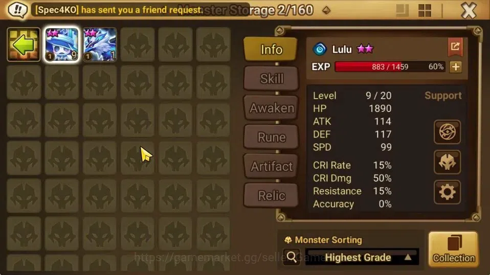 Summoners War: Sky Arena Accounts GLOBAL Lv 100|1 LD[Sigrid]|21 Total NB5[Shi Hou,Ga image 11