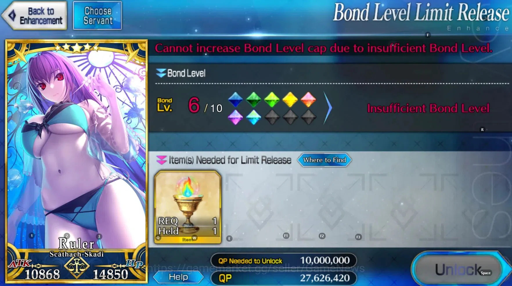 Fate-Grand Order Accounts NA Lv 113 | 3 Limited SSR(Skadi Ruler,Merlin,Jeanne Archer,Waver,JacktheRipper)|Code|BD 6