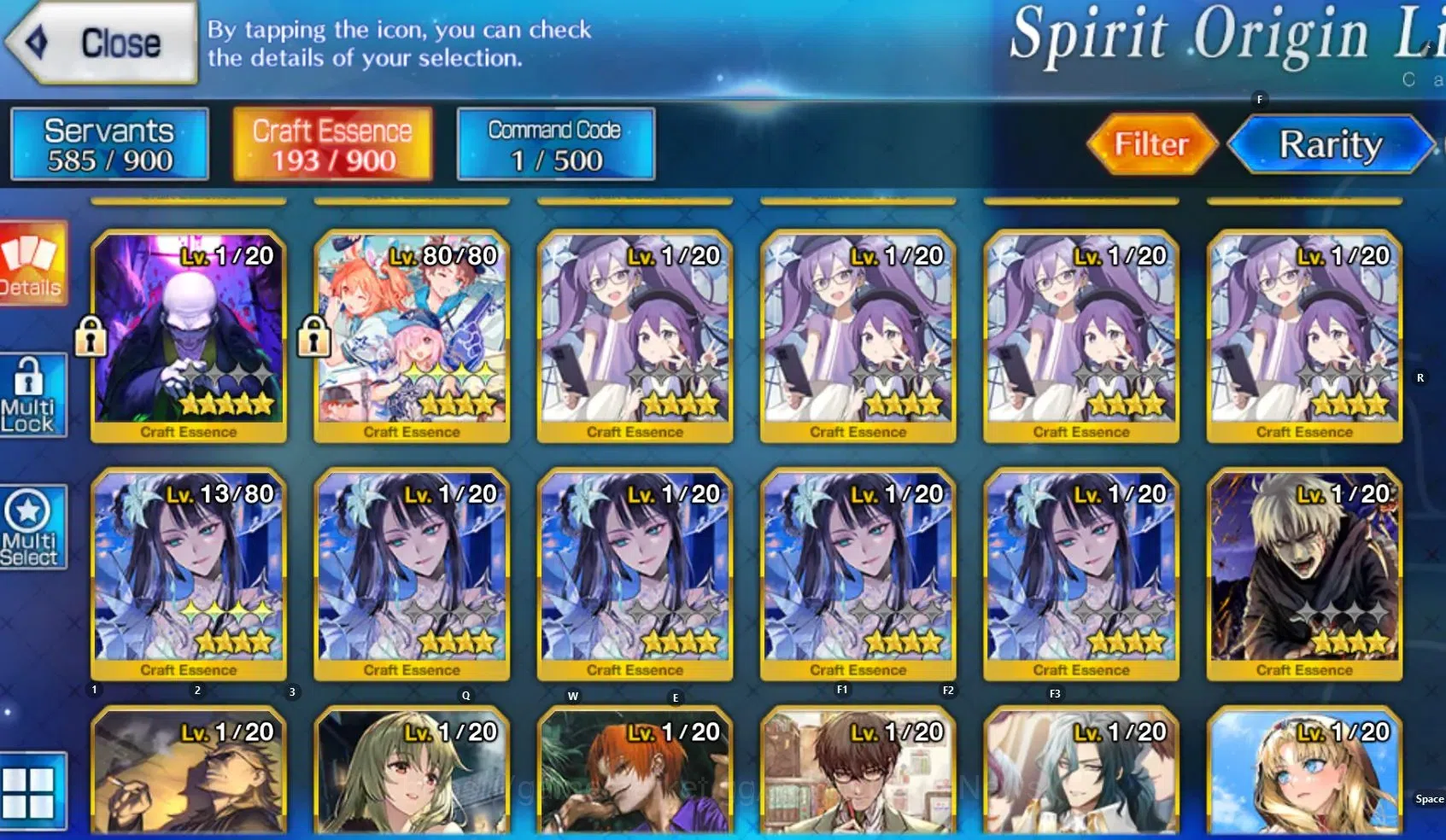 Fate-Grand Order Accounts NA Lv 113 | 3 Limited SSR(Skadi Ruler,Merlin,Jeanne Archer,Waver,JacktheRipper)|Code|BD 8