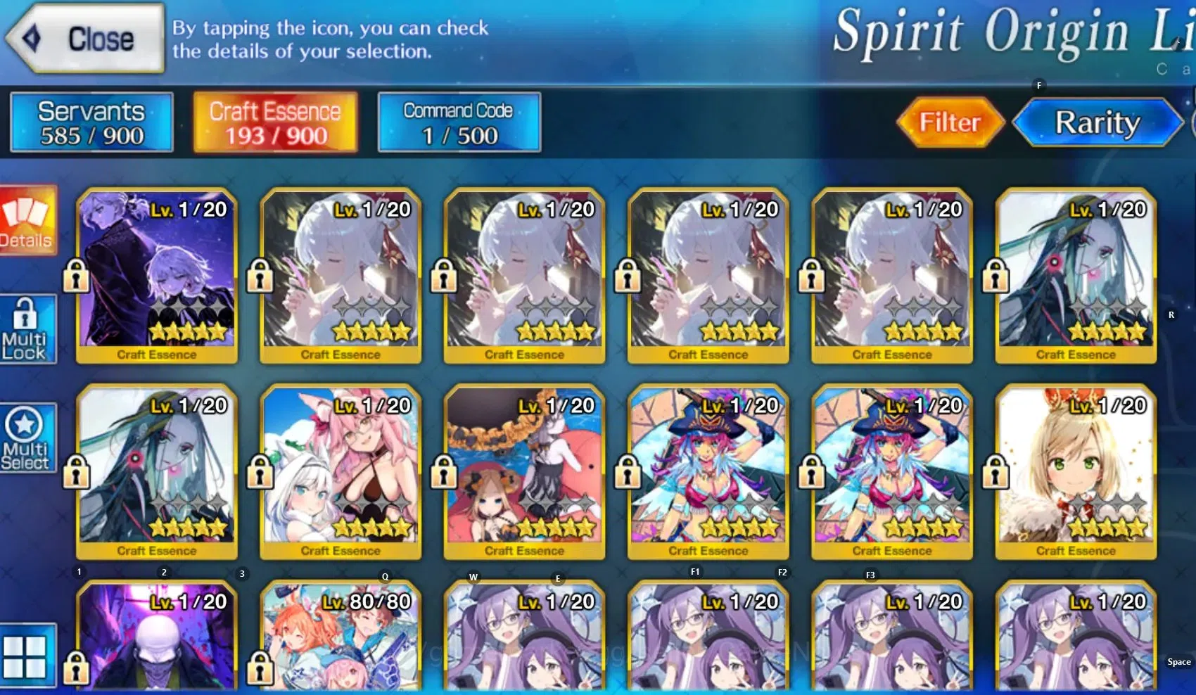 Fate-Grand Order Accounts NA Lv 113 | 3 Limited SSR(Skadi Ruler,Merlin,Jeanne Archer,Waver,JacktheRipper)|Code|BD 9