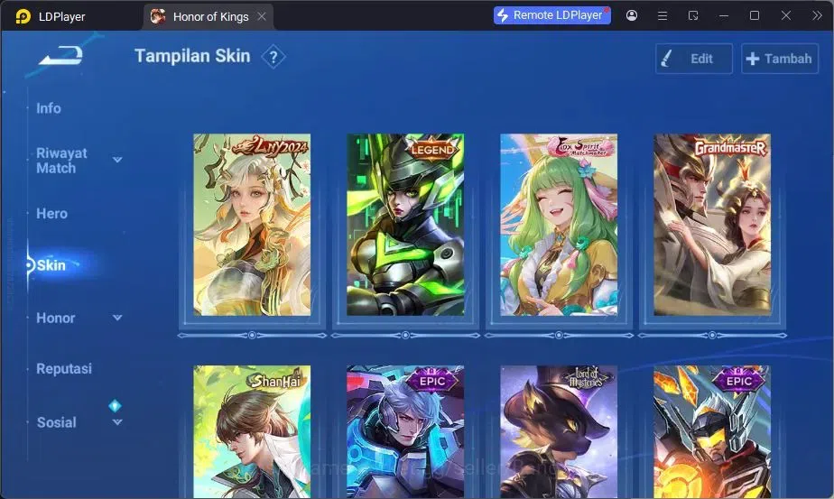 Honor of Kings Accounts GLOBAL|91HR|51SK|LNY2024 DaQiao|Legend LadySun|LSM image 17