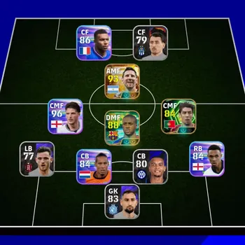 eFootball Accounts Legends & Iconic Players Mobile |PW 2592|BIGT Messi,Epic YayaToure RuiCosta,Shwt Messi|Coach