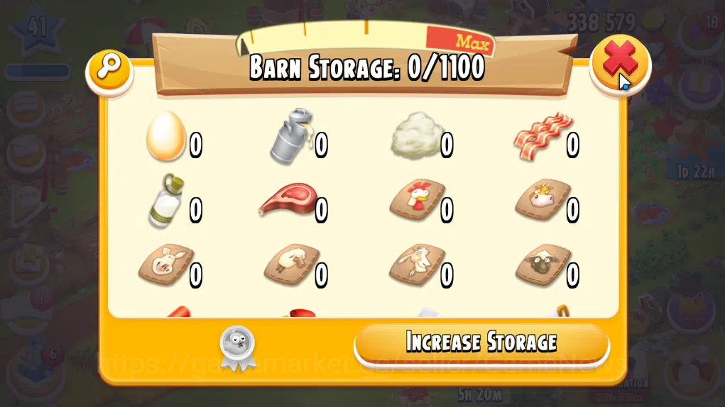 Hay Day Accounts Level 41 | Barn Storage 1100 + Silo Storage 625 | 338k Coins, 16 Diamonds |CN ON|Log Supercell ID|Take 7