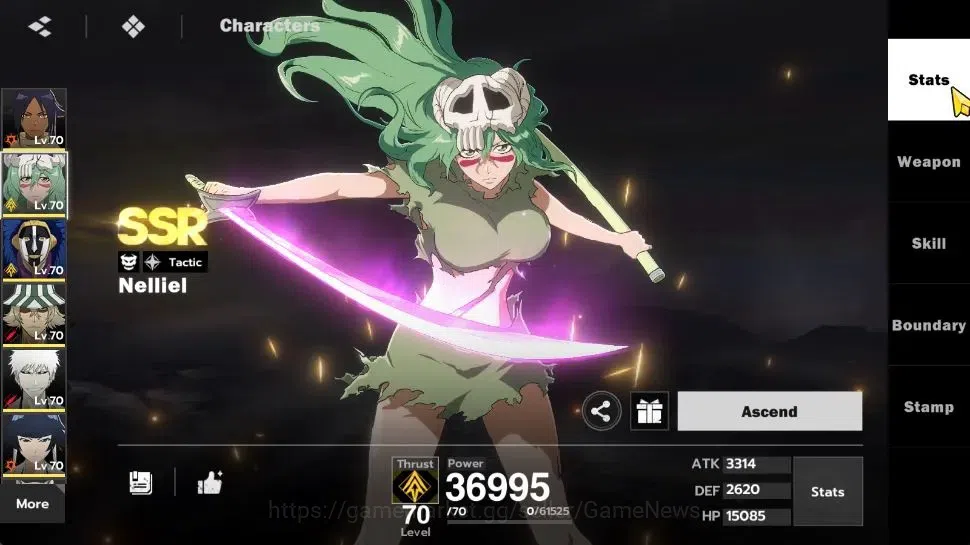 BLEACH: Soul Resonance Accounts NuverseSEA|LV 59|8 SSR [Nelliel,Mayuri,UraharaB2,Y image 7