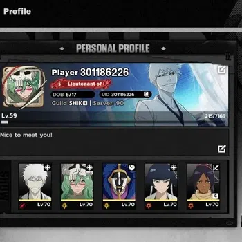 BLEACH: Soul Resonance Accounts NuverseSEA|LV 59|8 SSR [Nelliel,Mayuri,UraharaB2,Y image 1