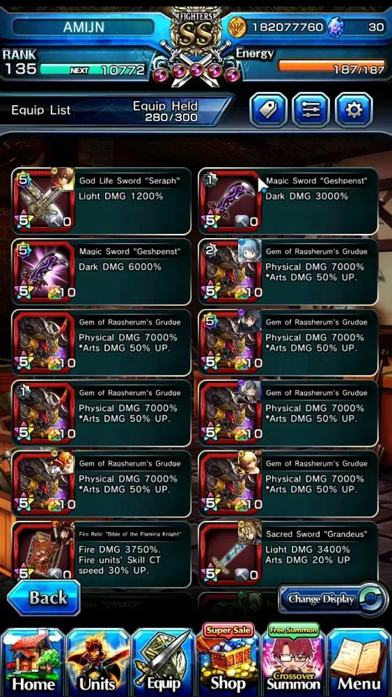 Grand Summoners Accounts Global|Rank 135|33 Ascend+18 TW|(S Miyu,S Emiya,Ch image 13