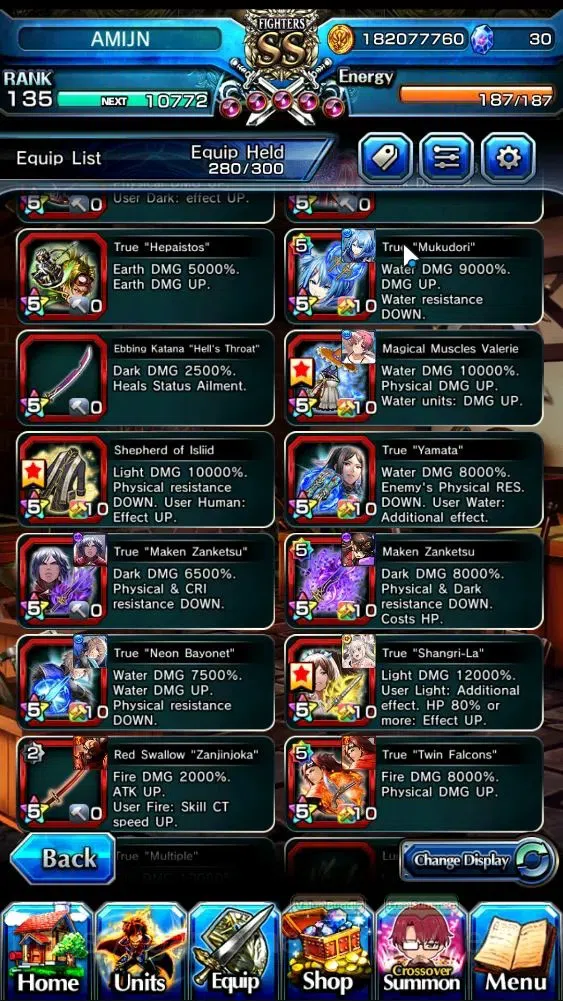 Grand Summoners Accounts Global|Rank 135|33 Ascend+18 TW|(S Miyu,S Emiya,Ch image 15