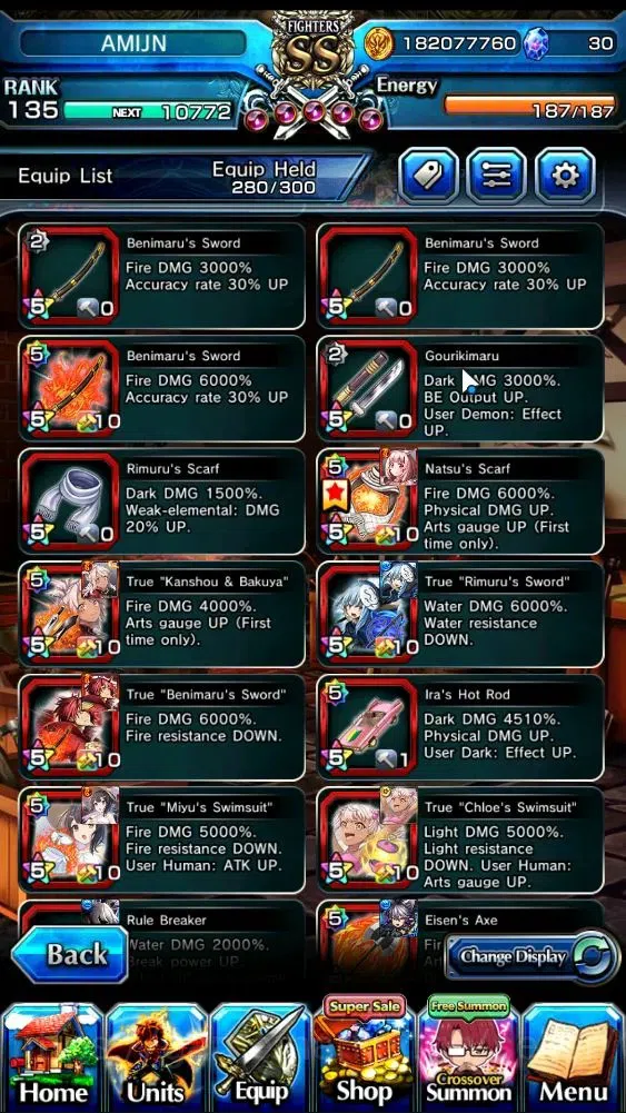 Grand Summoners Accounts Global|Rank 135|33 Ascend+18 TW|(S Miyu,S Emiya,Ch image 16
