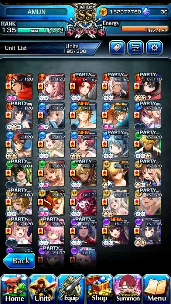 Grand Summoners Accounts Global|Rank 135|33 Ascend+18 TW|(S Miyu,S Emiya,Ch image 3