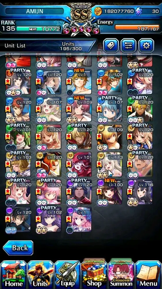 Grand Summoners Accounts Global|Rank 135|33 Ascend+18 TW|(S Miyu,S Emiya,Ch image 4