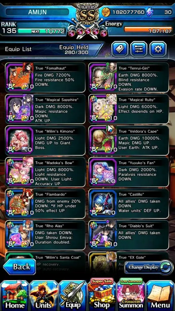 Grand Summoners Accounts Global|Rank 135|33 Ascend+18 TW|(S Miyu,S Emiya,Ch image 7