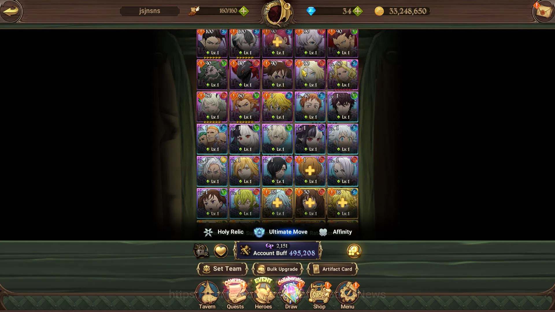 The Seven Deadly Sins: Grand Cross Accounts Starter Global|495K CC|Starter Ch4|4 UR| Thor,Sabunak,Arthur,Demon King Meliodas 5