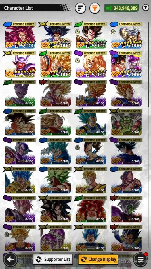 Dragon Ball Legends Accounts 343M TotalPwr|LV157|5 UL+1 LR+8 LL|Super Saiyan Go image 6