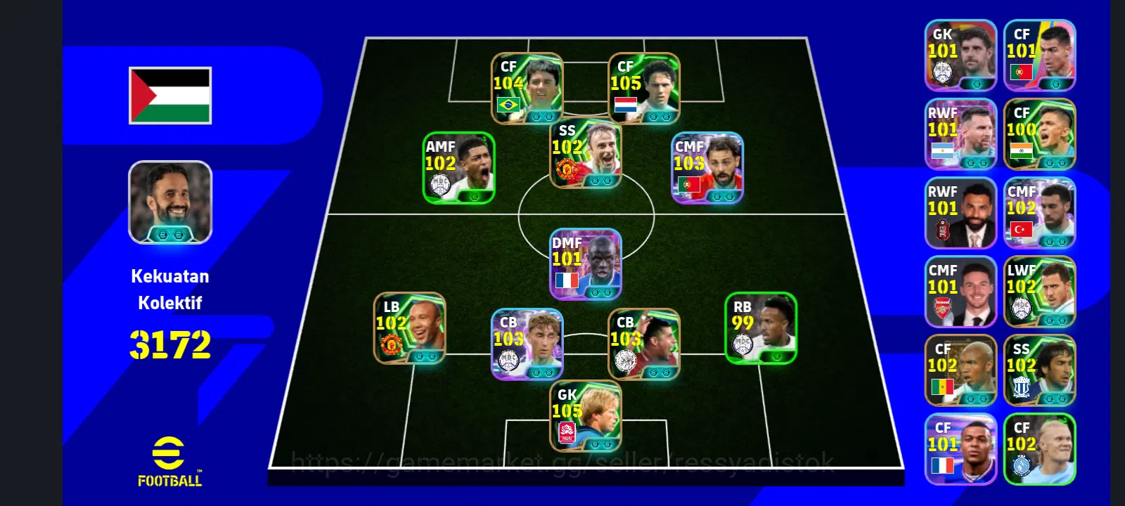 eFootball Accounts Legends & Iconic Players EFOOTBALL 2026 | EPIC BEBETO RARE, D BERBETOV, M VAN BASTEN, POWER 3172, CHEAPEST 1