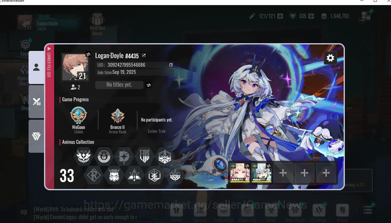 Etheria: Restart Accounts Global-S12|7 SSR(Lian,Rilmocha,Kloss,Freya,Mio,Lil image 1