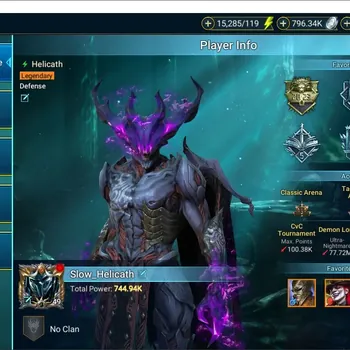 Raid: Shadow Legends Accounts Mid-Game Lv.49 Power 744K|15 Legend(Xenomorph,Ezio Auditore,helicath,Mad Hatter,Sun