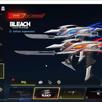 Blood Strike Accounts Collab Skin ASIA|Collab BLEACH UZI Zangetsu,Toshiro,Byakuya+MELEE Zenpakuto,Enzo-kraken|10
