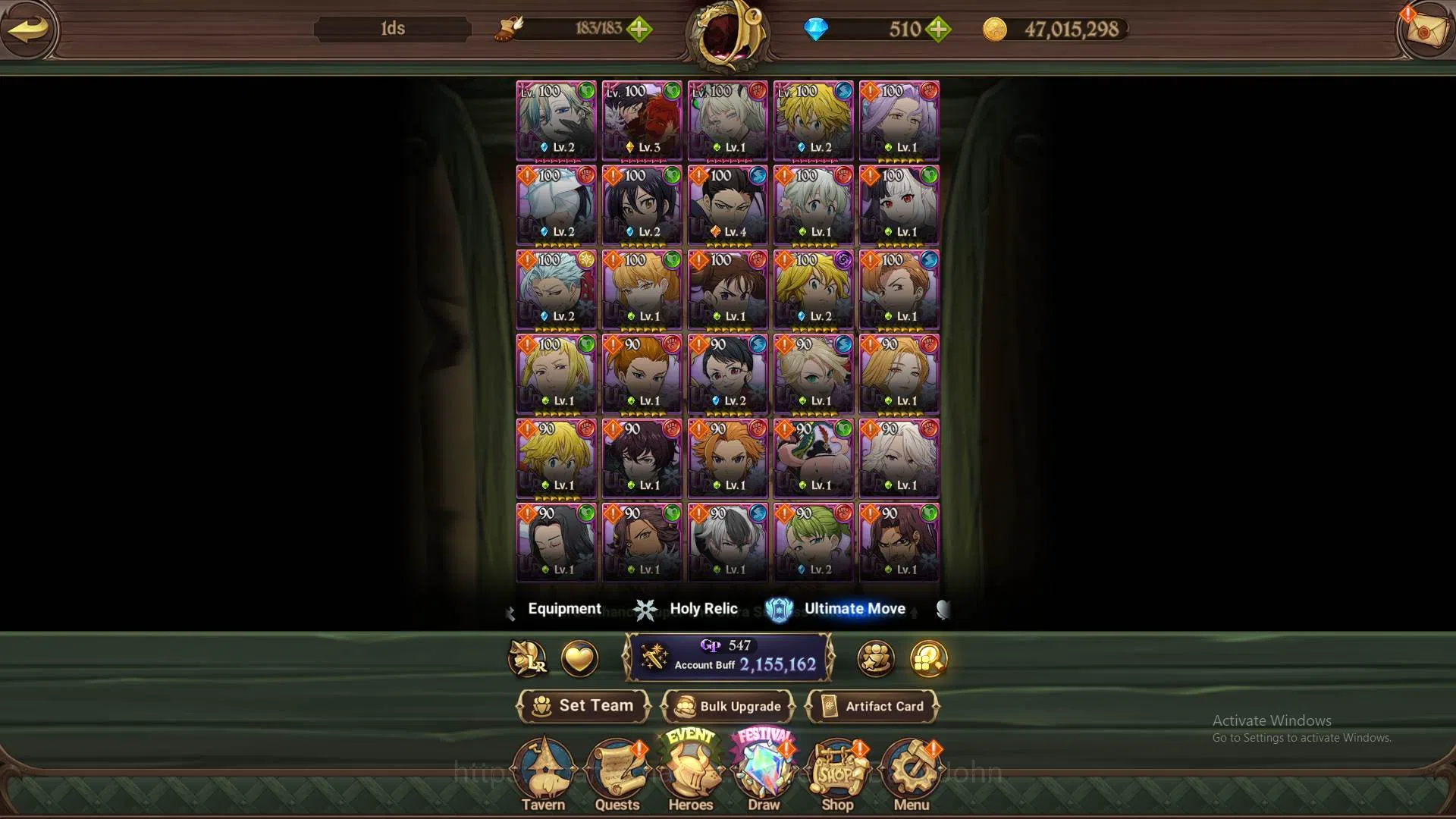 The Seven Deadly Sins: Grand Cross Accounts Asia|2,1M CC|510 DM|7 UR|Mael5/6,Menor4/6,Salos3/6 image 8