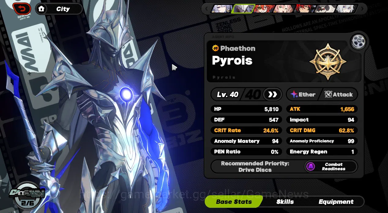 Zenless Zone Zero Accounts Starter ASIA|IK 34|S1 CH4|8095 Poly +15 EMT 2 Limited [Velina +Sign,Pyrois M2 +Sign]+1 STD 15