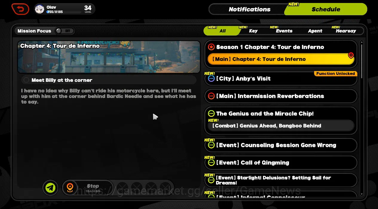 Zenless Zone Zero Accounts Starter ASIA|IK 34|S1 CH4|8095 Poly +15 EMT 2 Limited [Velina +Sign,Pyrois M2 +Sign]+1 STD 9