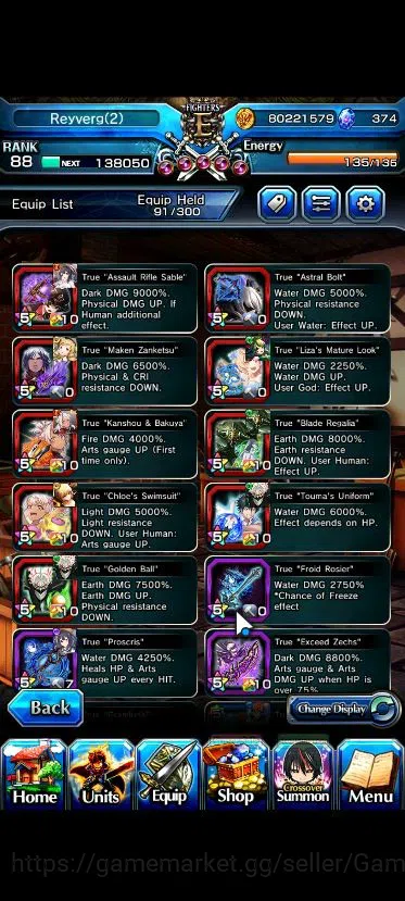 Grand Summoners Accounts Global|Rank 88|12 Ascend|[2x Okarun TW,Emiya TW,S  image 5
