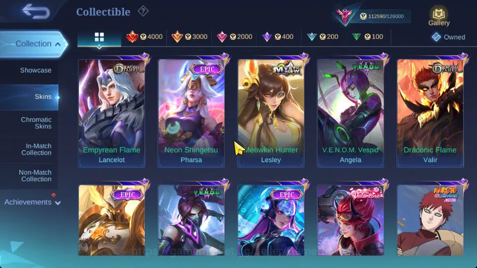 Mobile Legends: Bang Bang Accounts Hero 132|Skin 330|High Glory 71|Kishin-Lancelot,KO image 16