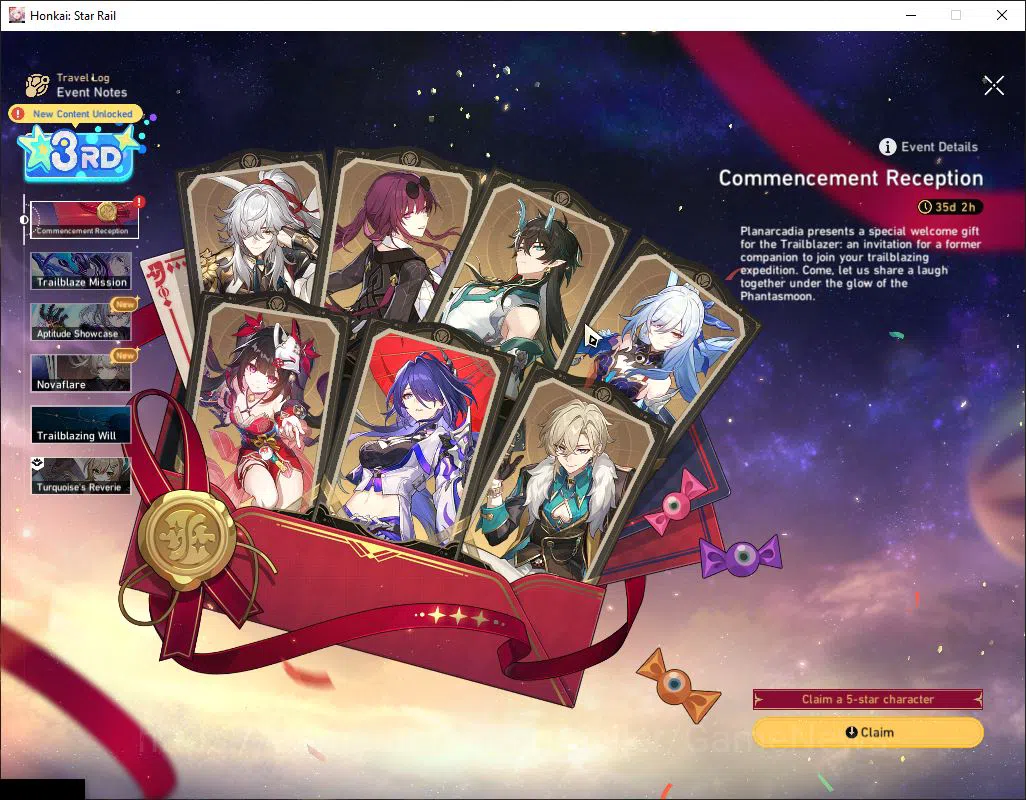 Honkai Star Rail Accounts ASIA|TL 4|Selector B5 ON+2 Golden Companion Spirit image 3