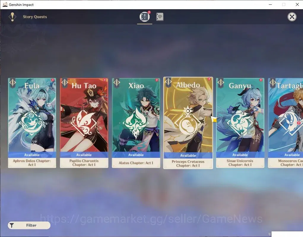 Genshin Impact Accounts Asia |AR 41|1 Limited+18(*4Charater)| Arlecchino | image 11