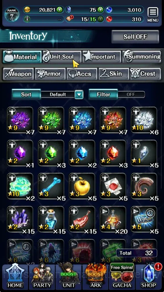 Last Cloudia Accounts GLOBAL|Rank 7|Collab Brave Frontier (Fire God Varg image 10