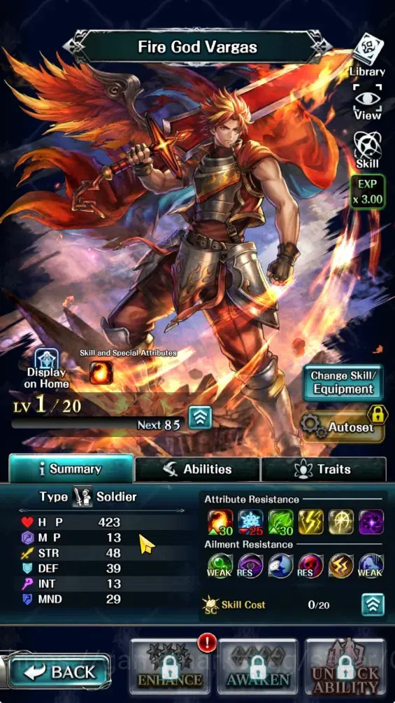 Last Cloudia Accounts GLOBAL|Rank 7|Collab Brave Frontier (Fire God Varg image 4