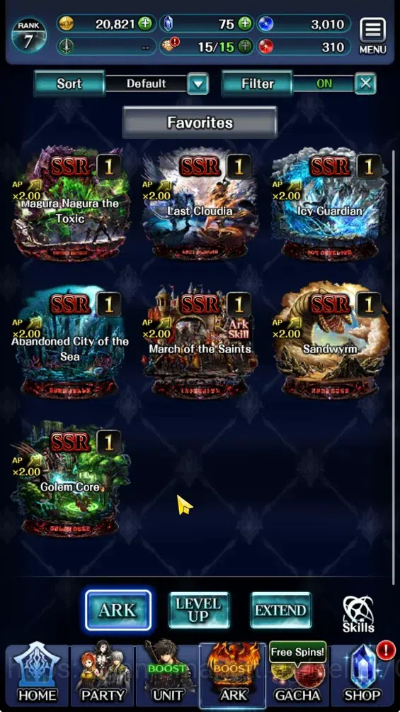 Last Cloudia Accounts GLOBAL|Rank 7|Collab Brave Frontier (Fire God Varg image 5