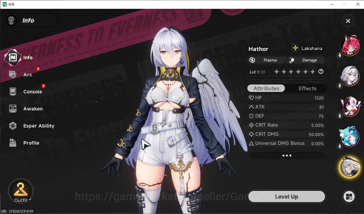 Neverness to Everness Accounts GLOBAL SEA|HL 5|3 SSR [Lacrimosa,Nanally,Hathor]|1 image 5