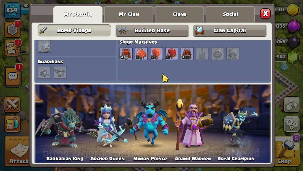 Clash of Clans Accounts TH 13 - BH 8|LV 134|HH 7|BK 51,AQ 62,GW 31,MP 40,R image 13