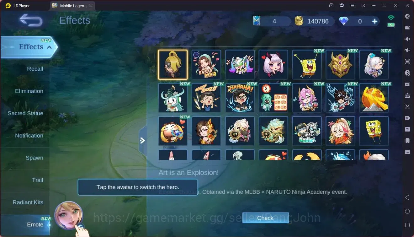 Mobile Legends: Bang Bang Accounts GLOBAL Hero 132 Skin 304|Sandrio Floryn|KOF Karina image 14