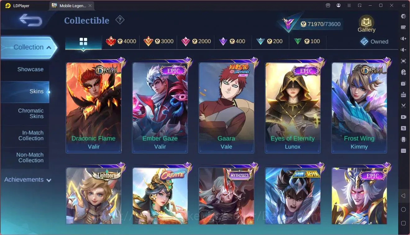 Mobile Legends: Bang Bang Accounts GLOBAL Hero 132 Skin 304|Sandrio Floryn|KOF Karina image 4