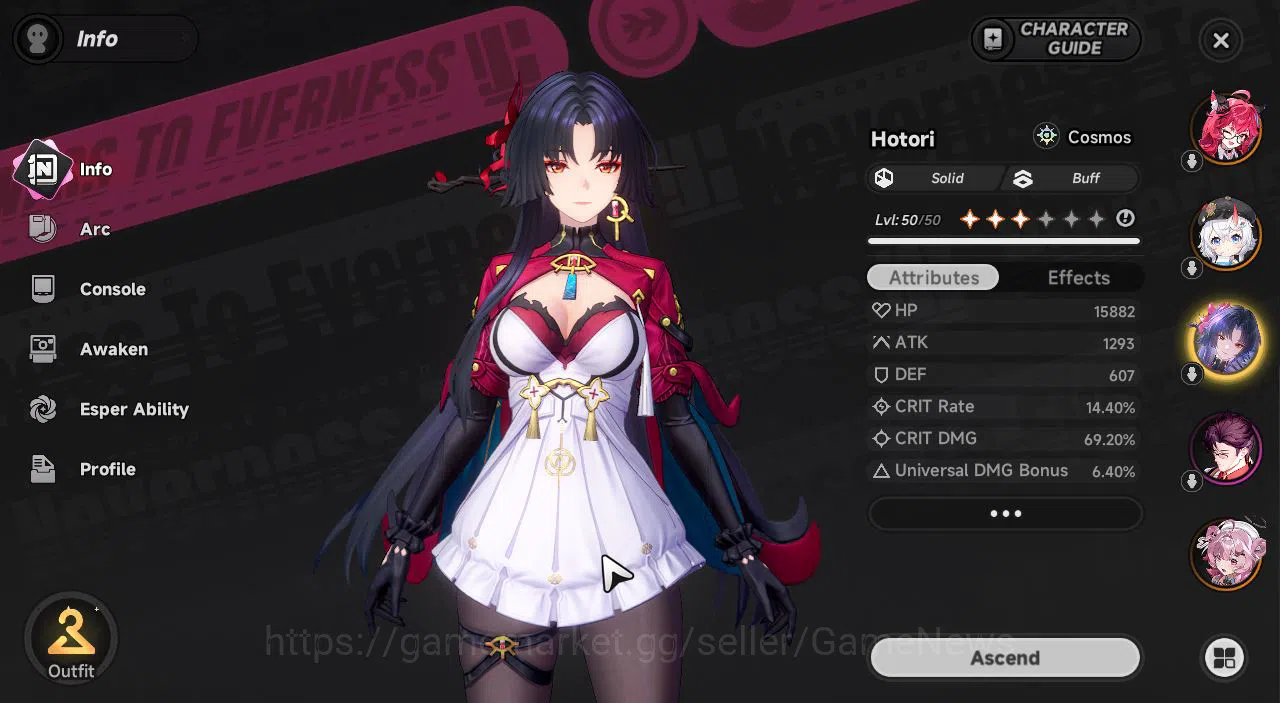 Neverness to Everness Accounts Global NA|HL 34|6 SSR[HotoriA1+Skin,Nanally+Sign,S image 3