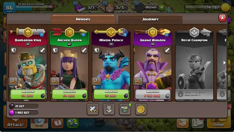 Clash of Clans Accounts Global |TH 11-BH 7|LVL 86|BK 42,AQ 42,MP 29,GW 20, image 6
