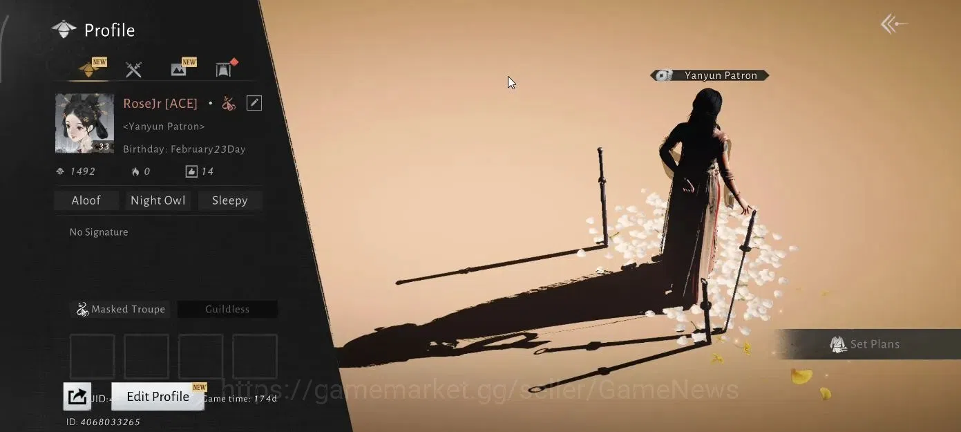 Where Winds Meet Accounts GLOBAL|Lv 10|1 Harmonic Core|GS 6268| Masked Grace image 3