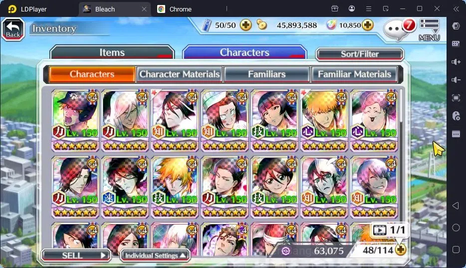 Bleach: Brave Souls Accounts Starter GLOBAL | 10.8k Orb + fresh Story |Ichigo TYBW24,Zangetsu Speed,Aizen 6TH,Byakuya 5TH 10