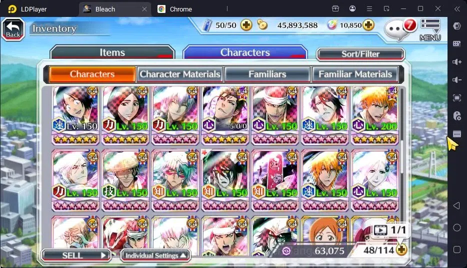 Bleach: Brave Souls Accounts Starter GLOBAL | 10.8k Orb + fresh Story |Ichigo TYBW24,Zangetsu Speed,Aizen 6TH,Byakuya 5TH 11