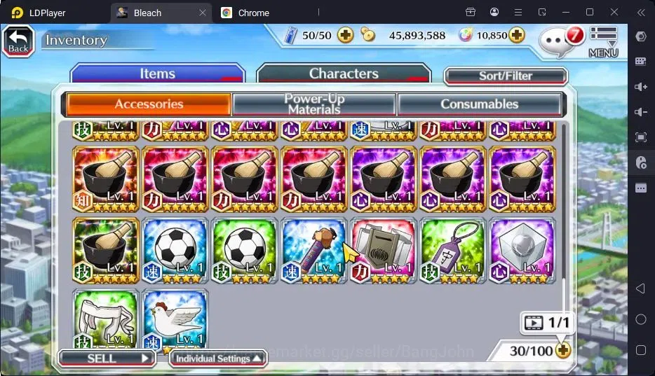 Bleach: Brave Souls Accounts Starter GLOBAL | 10.8k Orb + fresh Story |Ichigo TYBW24,Zangetsu Speed,Aizen 6TH,Byakuya 5TH 7
