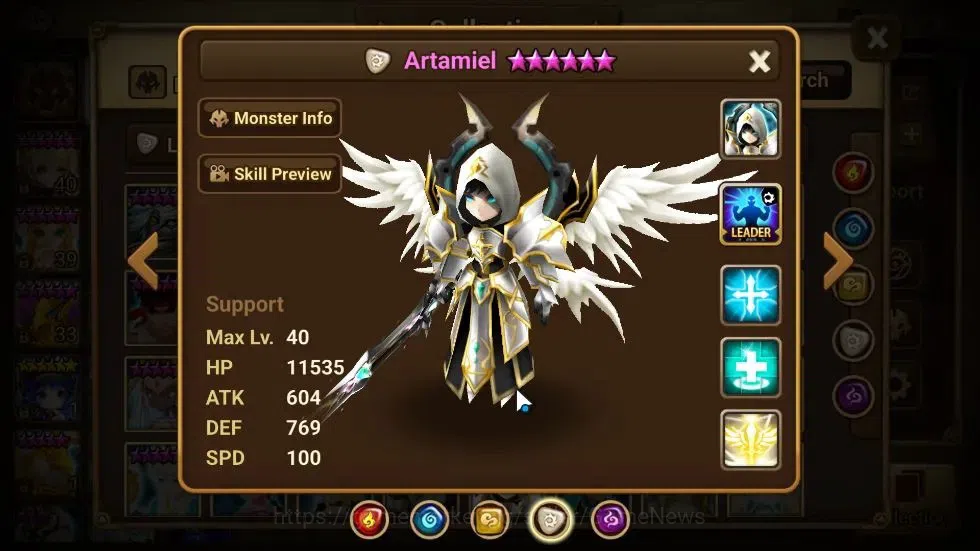 Summoners War: Sky Arena Accounts GLOBAL Lv28|1 LD[Artamiel]|9 Total NB5[Sonia,Angel image 12