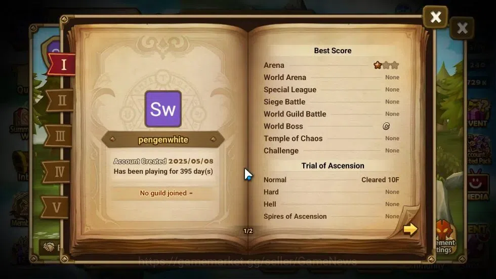 Summoners War: Sky Arena Accounts GLOBAL Lv28|1 LD[Artamiel]|9 Total NB5[Sonia,Angel image 5