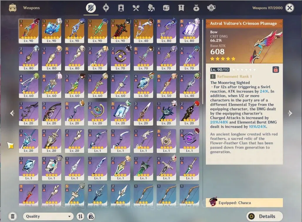 Genshin Impact Accounts ASIA|AR58|13Limited+6(*5Weapon)|3 PremTeam (Flins, image 12