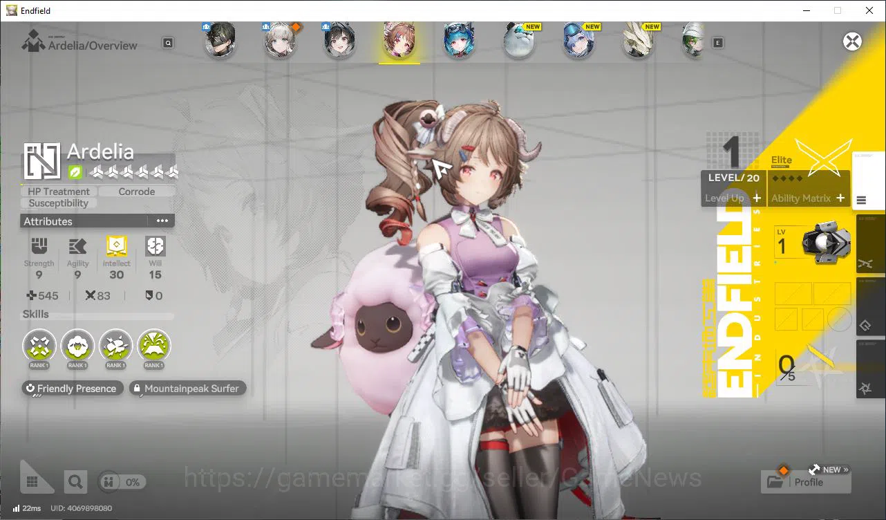 Arknights: Endfield Accounts Asia Lv2|Starter Day3|20 HH Permit|2 Meta Team SSR (Last Rite&Ardelia) +1 6Star 2