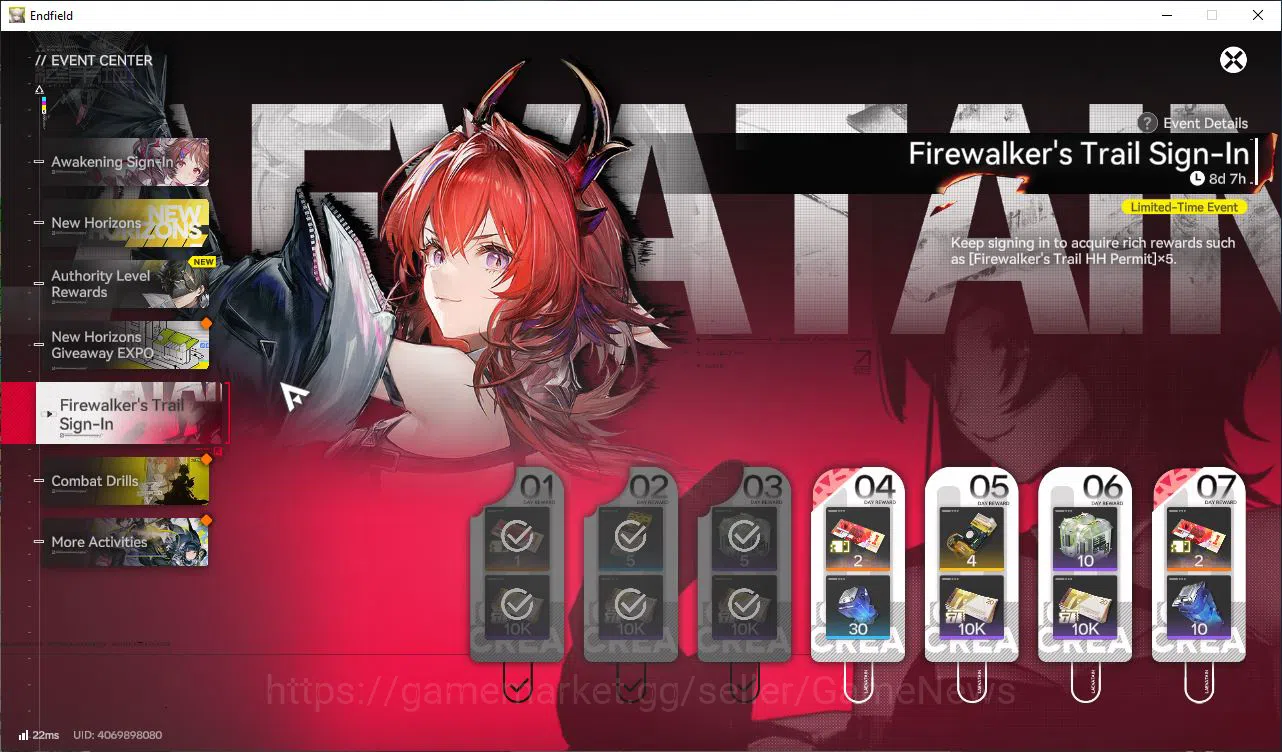 Arknights: Endfield Accounts Asia Lv2|Starter Day3|20 HH Permit|2 Meta Team SSR (Last Rite&Ardelia) +1 6Star 9