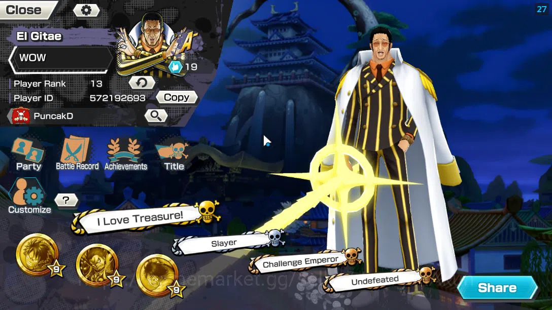 One Piece Bounty Rush Accounts Starter Global|EX 3|Battle Of Monster Onigashima Kaido,Land Of WanoOrobi,Awaken Form RobLucci 2