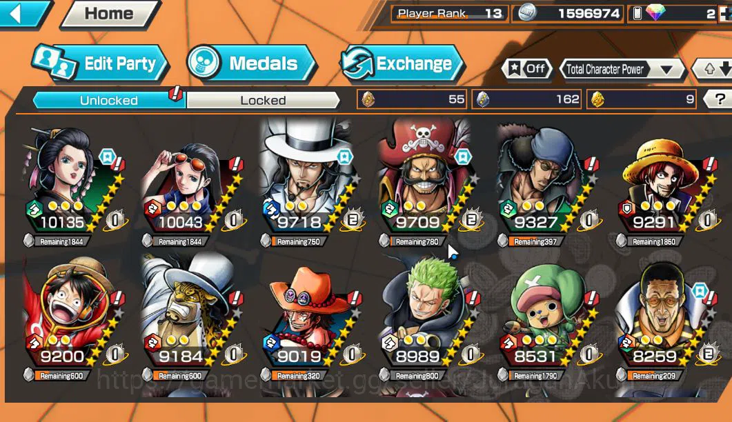 One Piece Bounty Rush Accounts Starter Global|EX 3|Battle Of Monster Onigashima Kaido,Land Of WanoOrobi,Awaken Form RobLucci 6